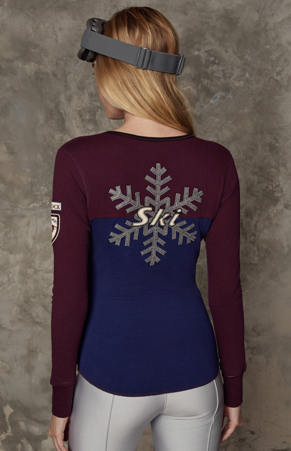 Anja Ski Henley Shirt, Dark Cherry | Alp N Rock Alp N Rock Womens Shirt Anja Ski Henley Shirt | Dark Cherry
