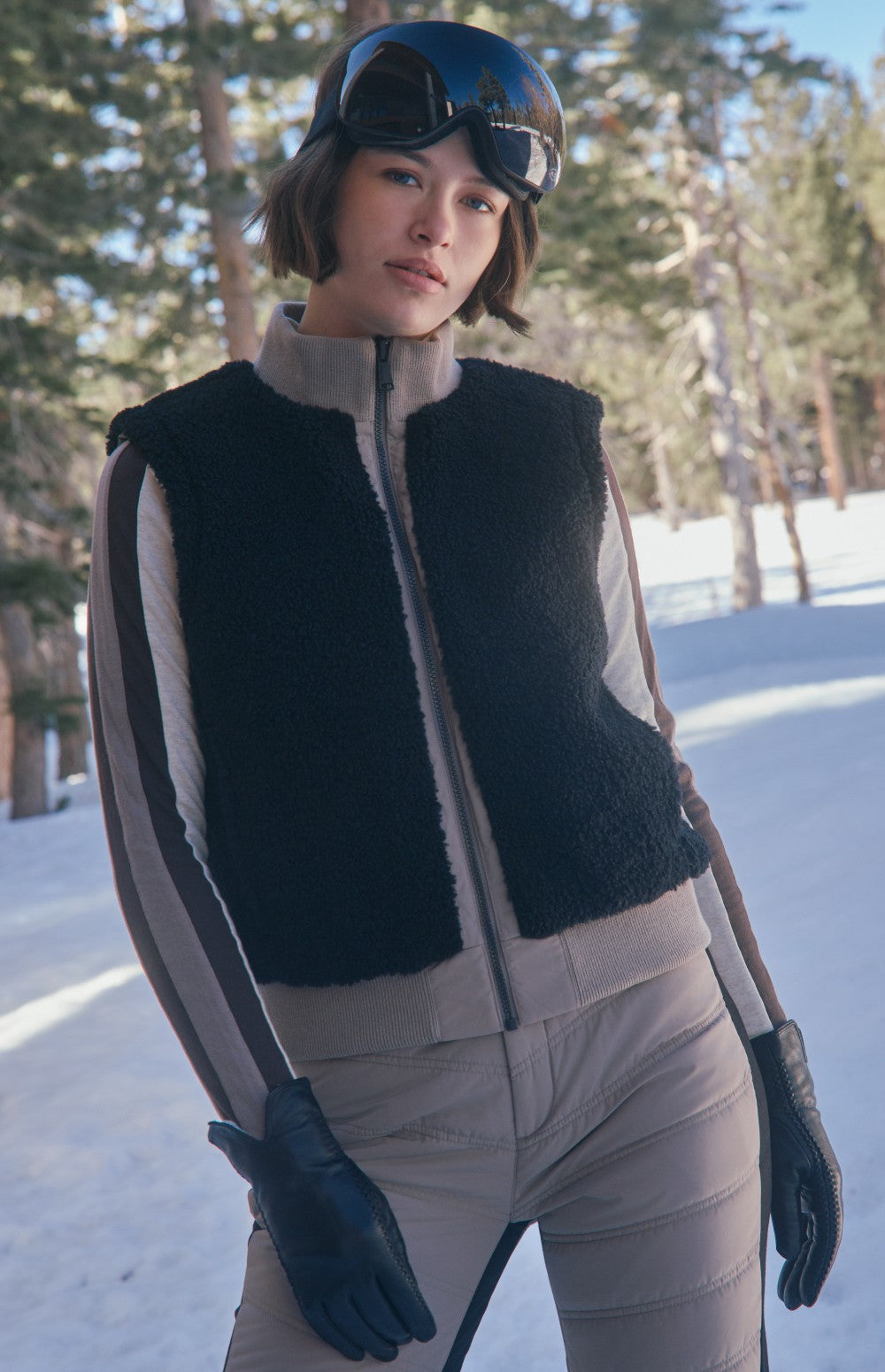 Apres All Day Mock Neck, Heather Ivory | Alp N Rock Alp N Rock Womens Shirt Apres All Day Mock Neck | Heather Ivory