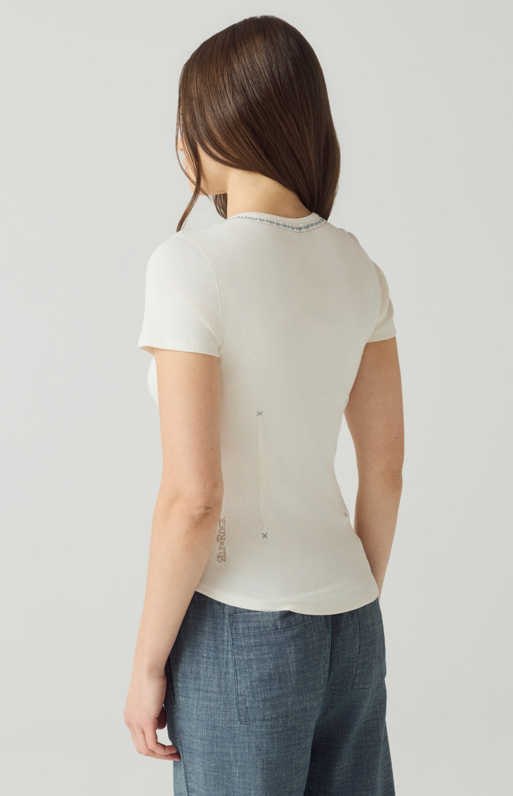 Maisie Short Sleeve Henley Shirt, Black | Alp N Rock Alp N Rock Womens Shirt Maisie Short Sleeve Henley Shirt | Off White