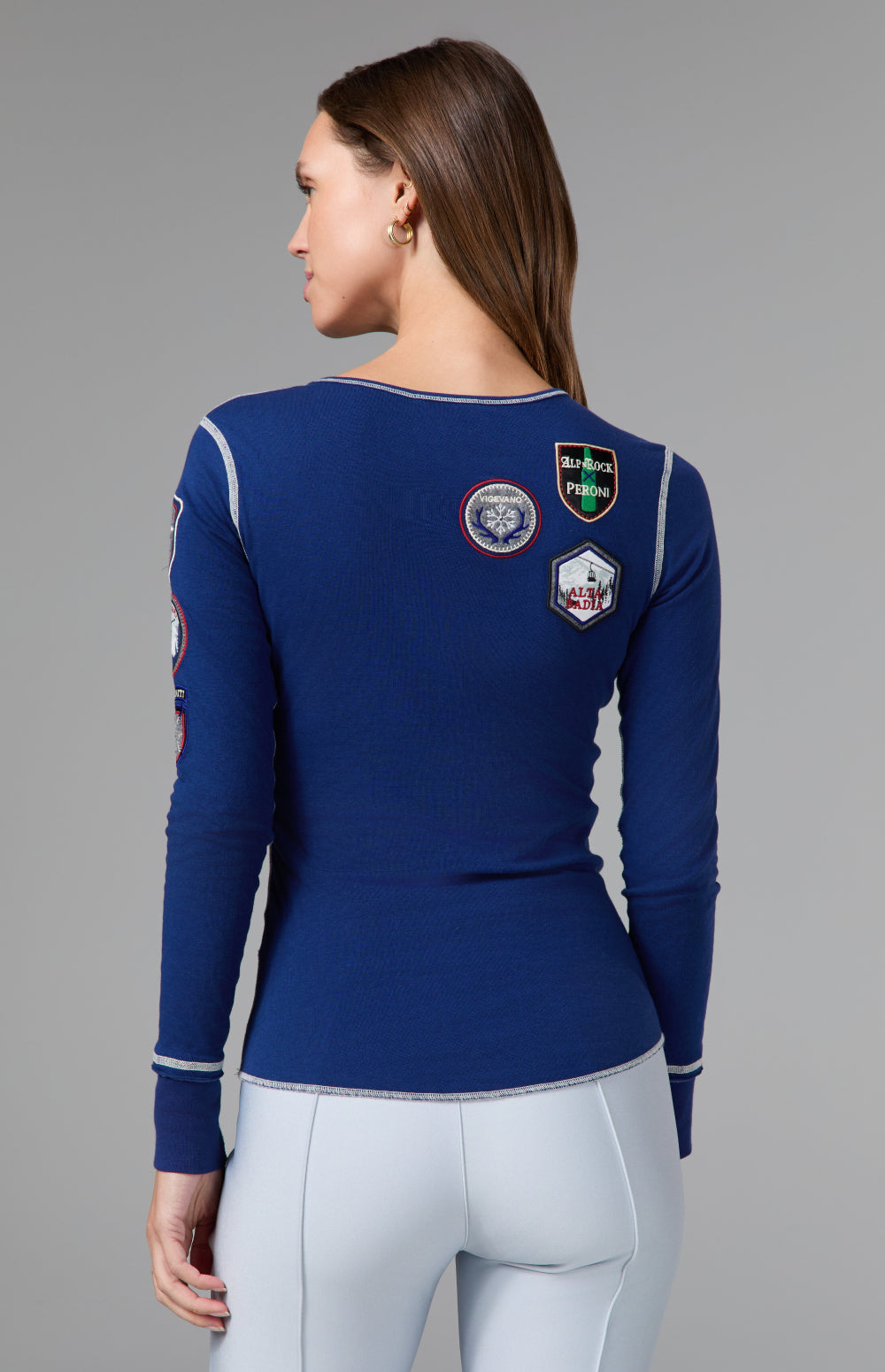 Peroni Women's Henley, Dark Blue | Alp N Rock Alp N Rock Womens Shirt Peroni X Alp N Rock Henley I Peroni Dark Blue