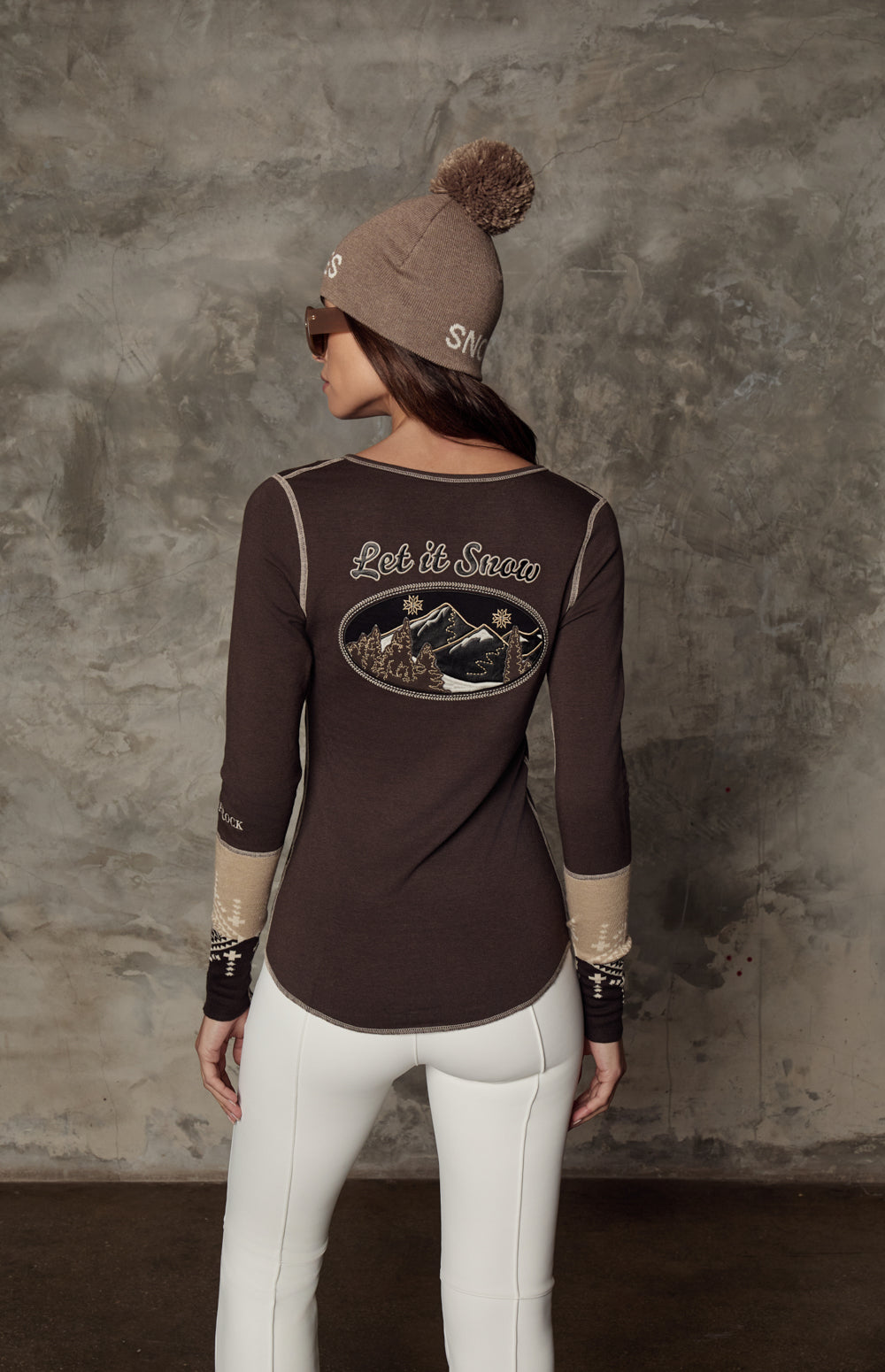 Shayne Mountain Henley Shirt, Coffee | Alp N Rock Alp N Rock Womens Shirt Shayne Mountain Henley Shirt | Coffee