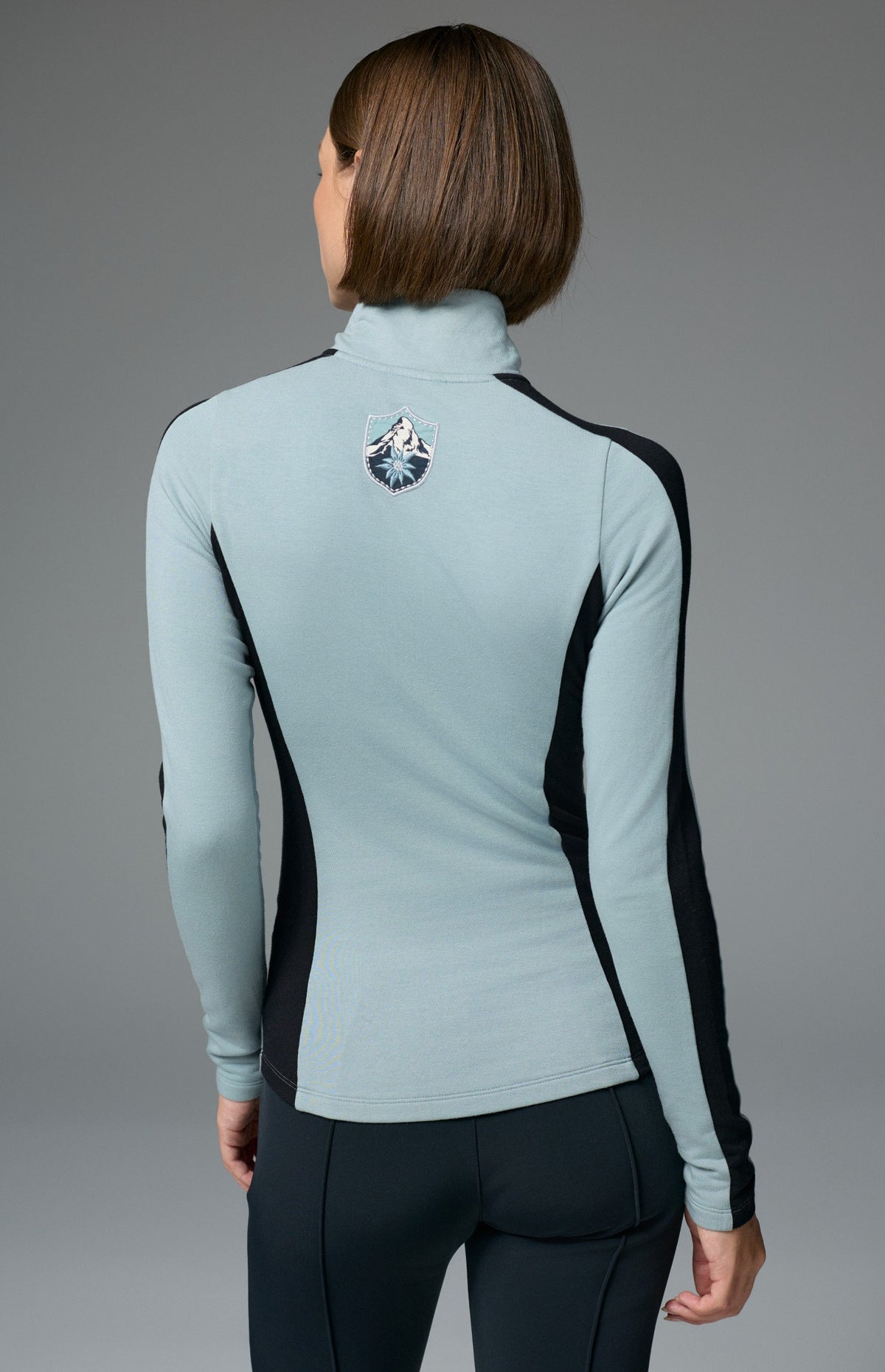 Tanvi Longsleeve Mock Neck, Silver Blue | Alp N Rock Alp N Rock Womens Shirt Tanvi Longsleeve Mock Neck | Silver Blue