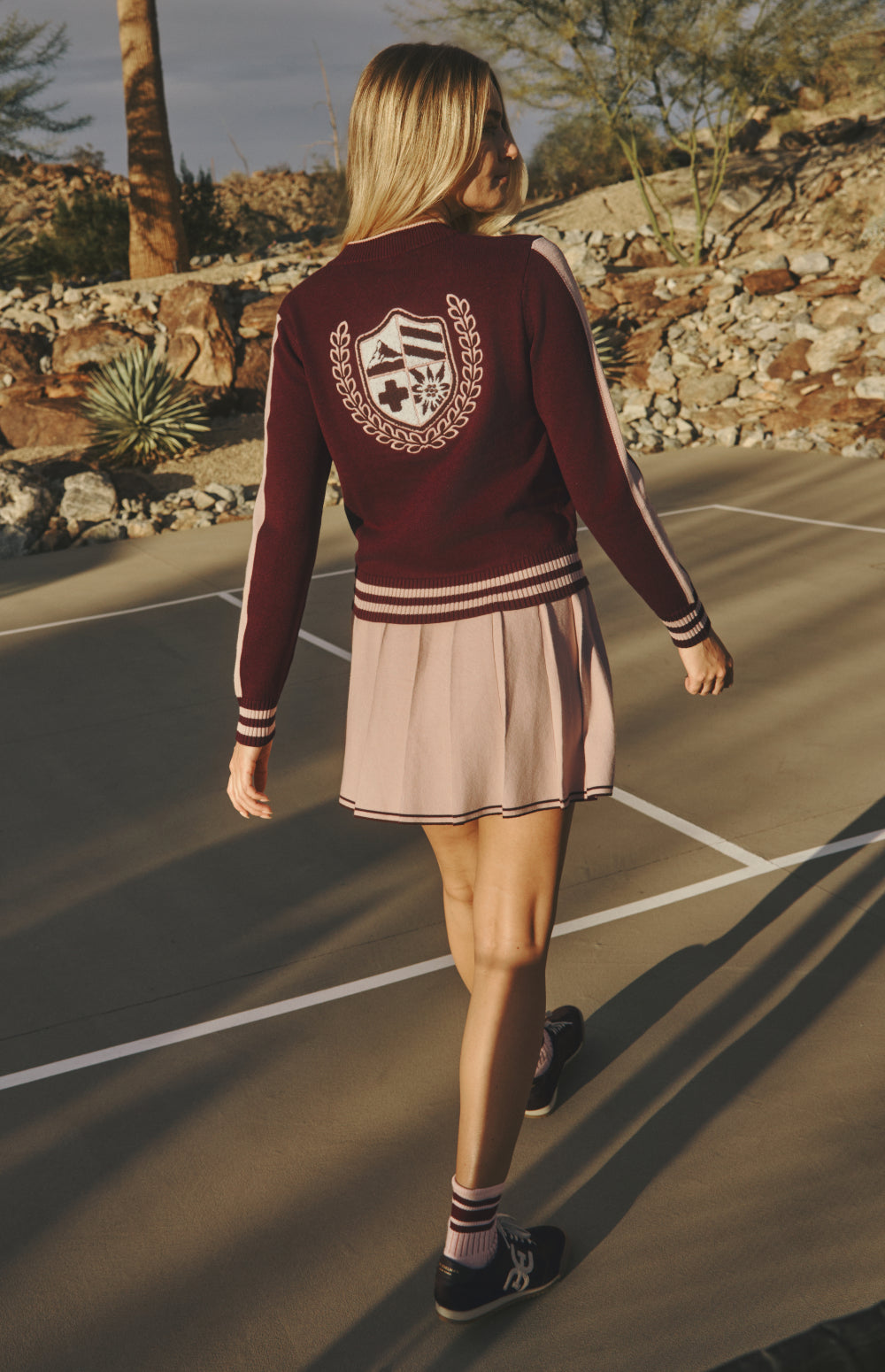 Alp N Rock Casey Skirt, rose pink pleated skirt for women