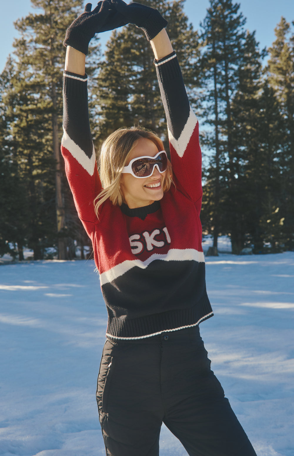Aiken Retro Ski Sweater, Deep Red | Alp N Rock Alp N Rock Womens Sweater Aiken Retro Ski Sweater | Deep Red