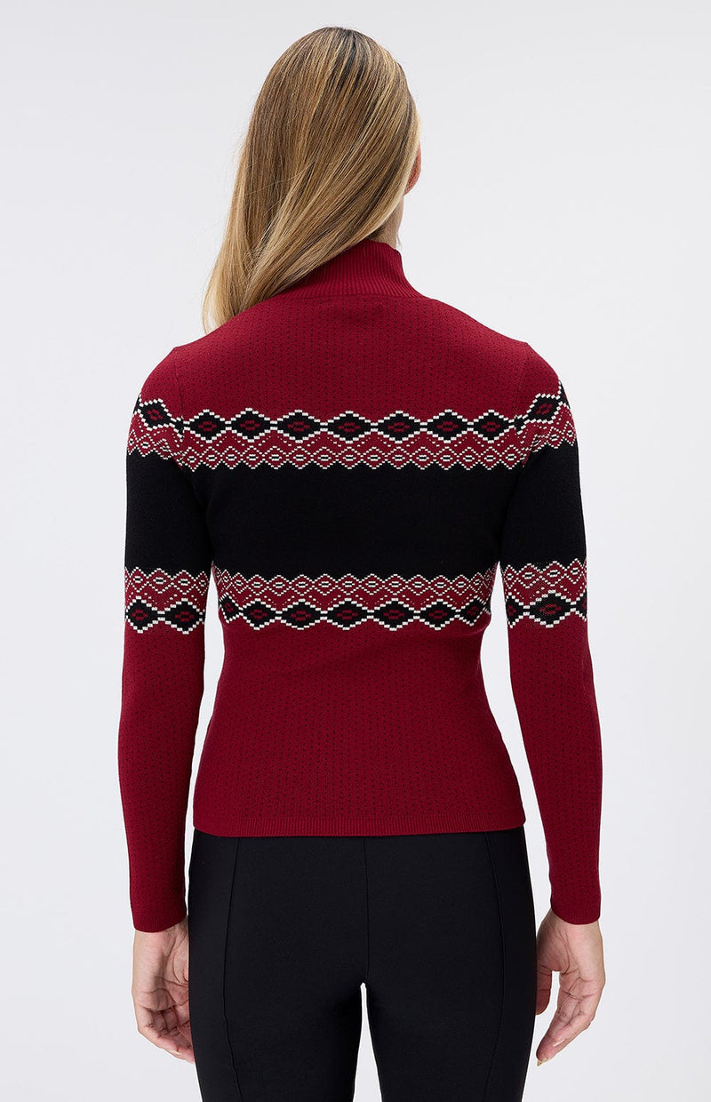 Alp N Rock Womens Sweater Aurora Mock Neck Sweater | Deep Red