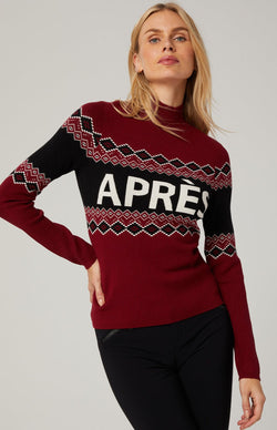 Alp N Rock Womens Sweater Aurora Mock Neck Sweater | Deep Red