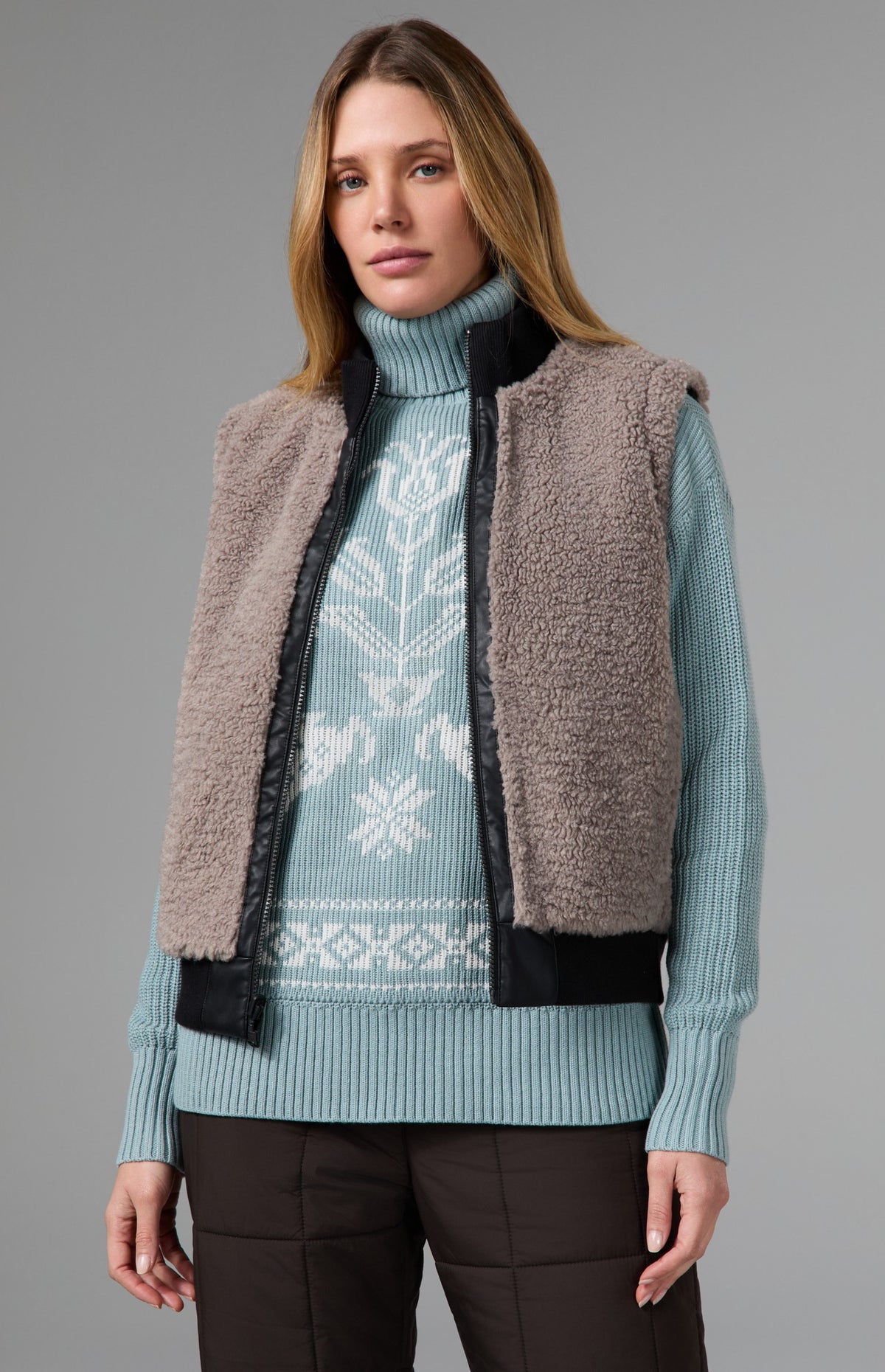 Brigitta Turtleneck Sweater, Silver Blue | Alp N Rock Alp N Rock Womens Sweater Brigitta Turtleneck Sweater | Silver Blue