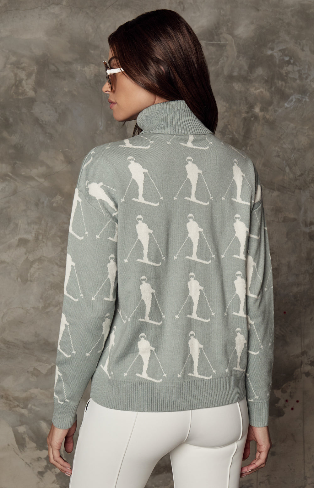 Dani Vintage Ski Sweater, Silver Blue | Alp N Rock Alp N Rock Womens Sweater Dani Vintage Ski Sweater | Silver Blue