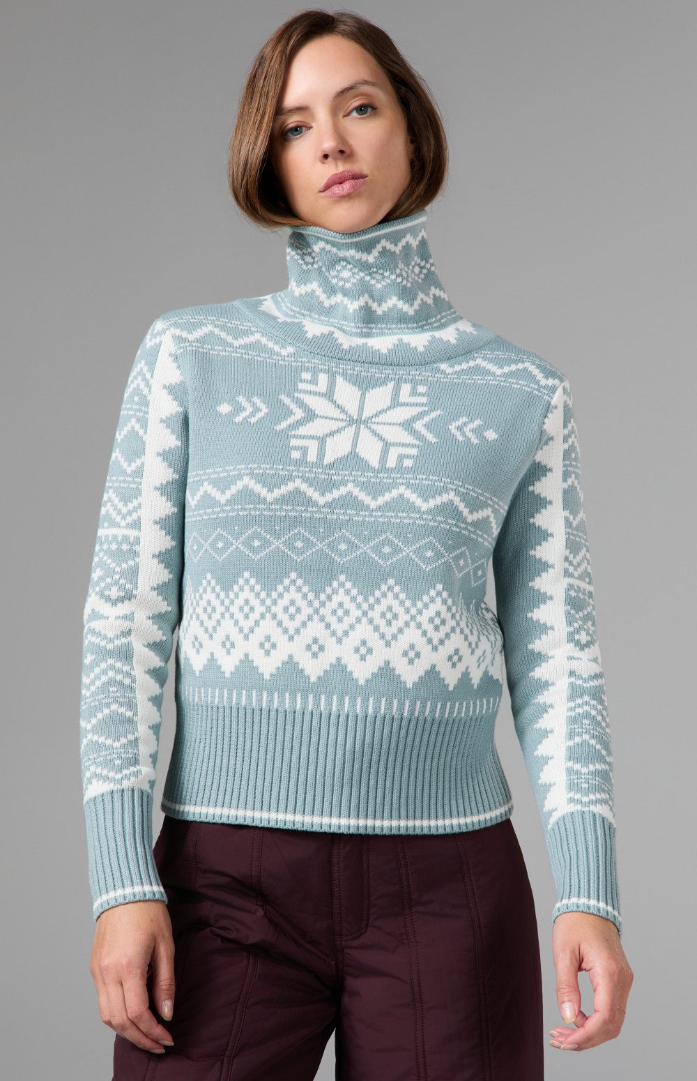Eira Turtleneck Sweater, Silver Blue | Alp N Rock Alp N Rock Womens Sweater Eira Turtleneck Sweater | Silver Blue