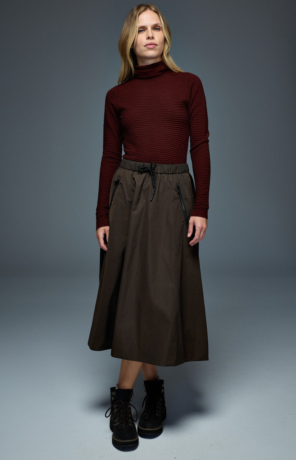 Enya Turtleneck Sweater, Russet | Alp N Rock Alp N Rock Womens Sweater Enya Turtleneck Sweater | Russet