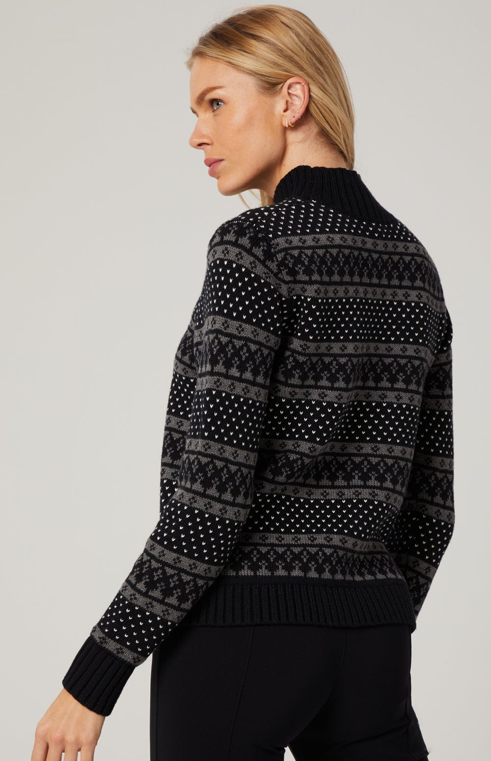 Alp N Rock Womens Sweater Gitte Mock Neck Sweater | Black