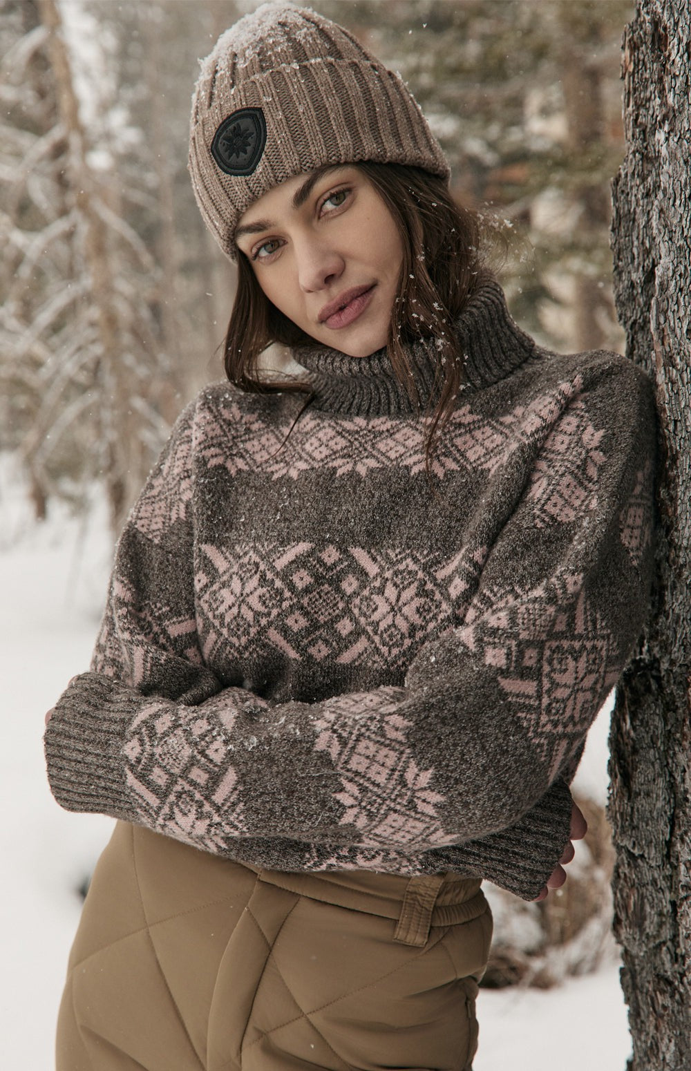 Heidi Turtleneck Sweater, Coffee | Alp N Rock Alp N Rock Womens Sweater Heidi Turtleneck Sweater | Coffee
