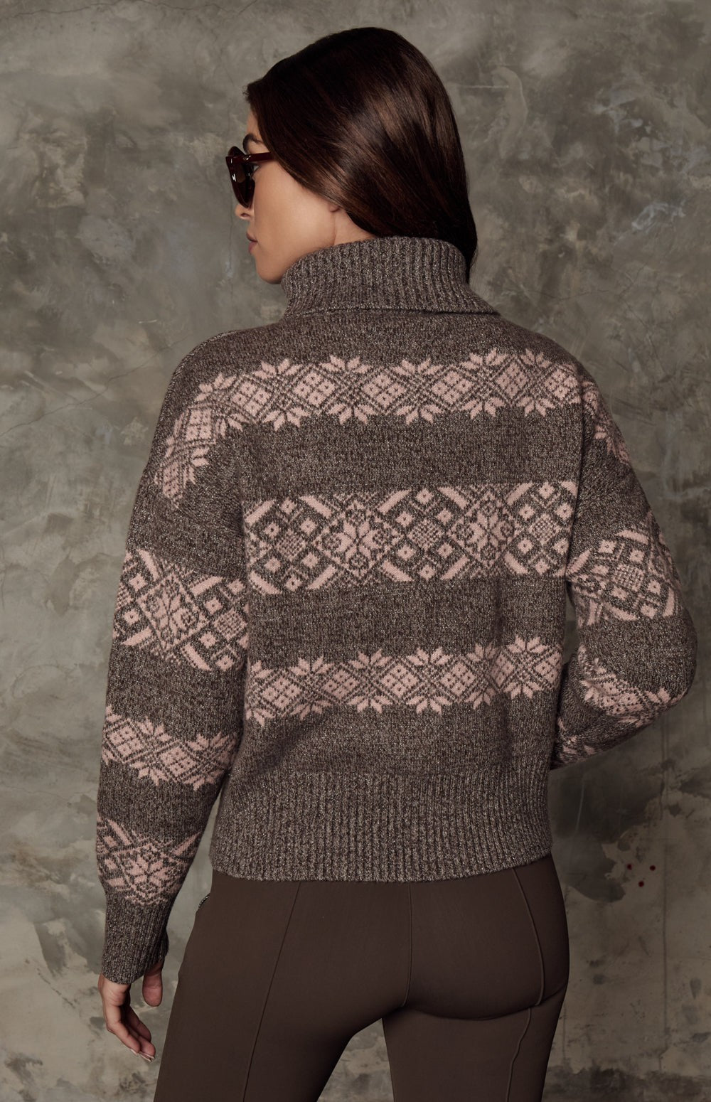 Heidi Turtleneck Sweater, Coffee | Alp N Rock Alp N Rock Womens Sweater Heidi Turtleneck Sweater | Coffee