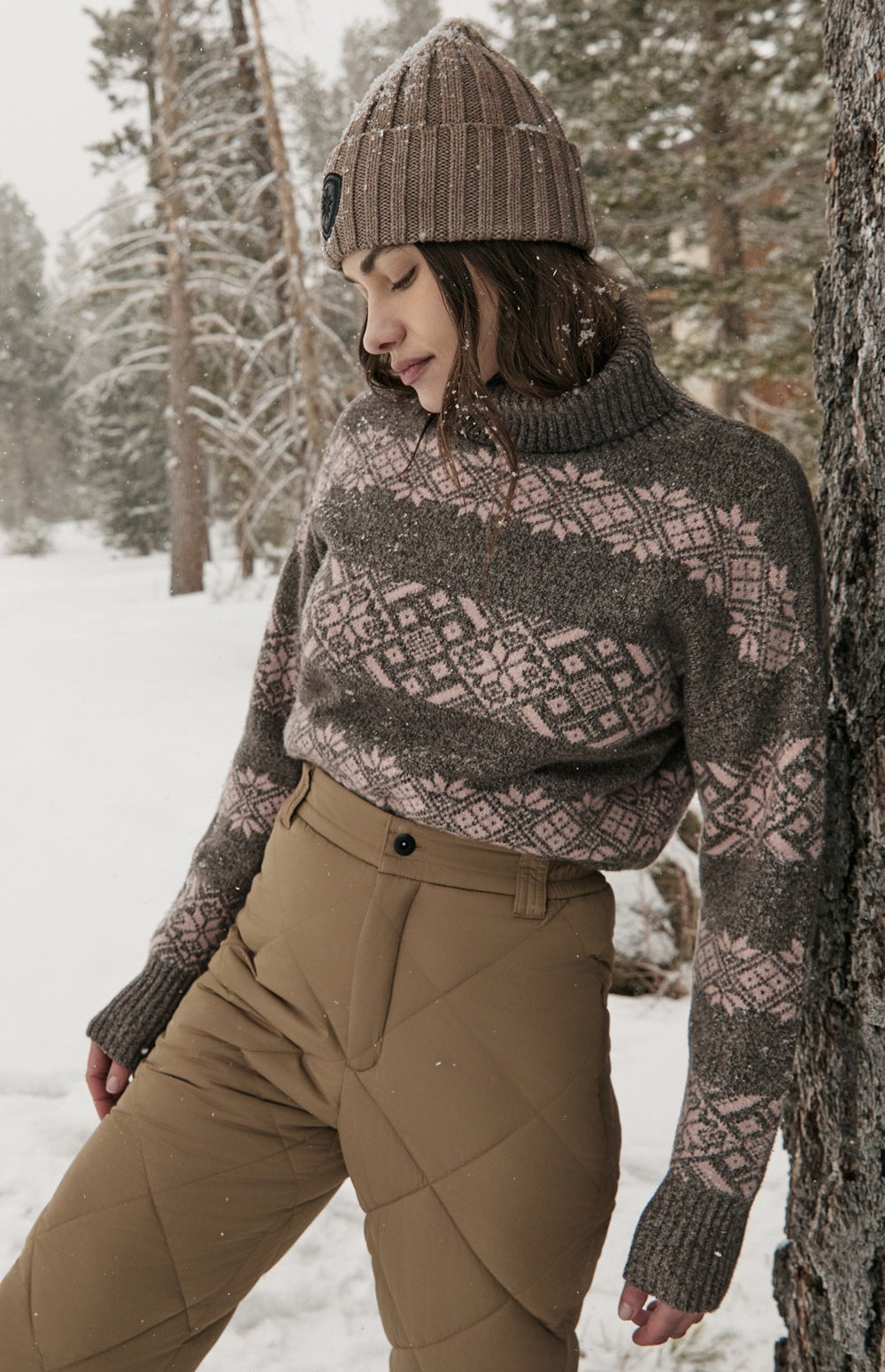 Heidi Turtleneck Sweater, Coffee | Alp N Rock Alp N Rock Womens Sweater Heidi Turtleneck Sweater | Coffee
