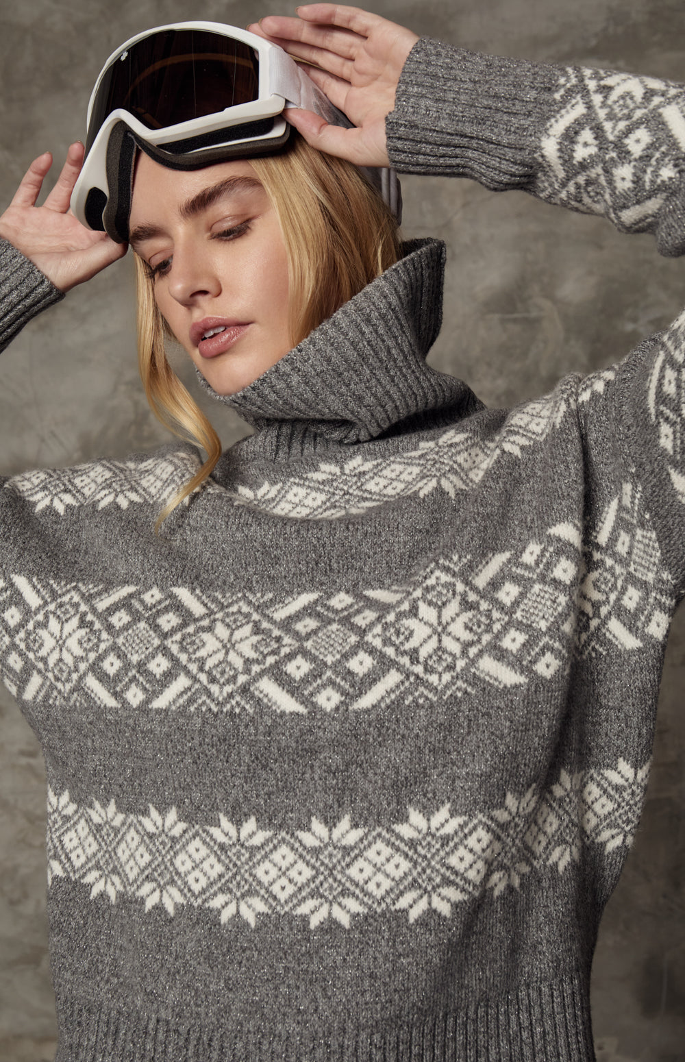 Heidi Turtleneck Sweater, Heather Grey | Alp N Rock Alp N Rock Womens Sweater Heidi Turtleneck Sweater | Heather Grey