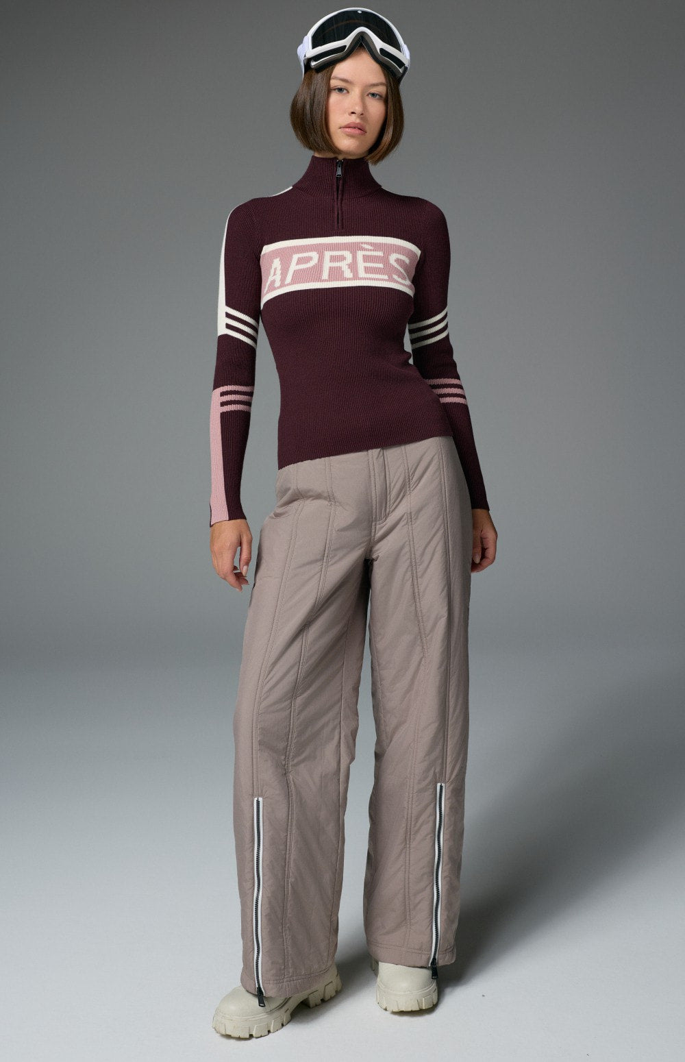Kate 1/2 Zip Apres Sweater, Cabernet | Alp N Rock Alp N Rock Womens Sweater Kate 1/2 Zip Apres Sweater | Cabernet