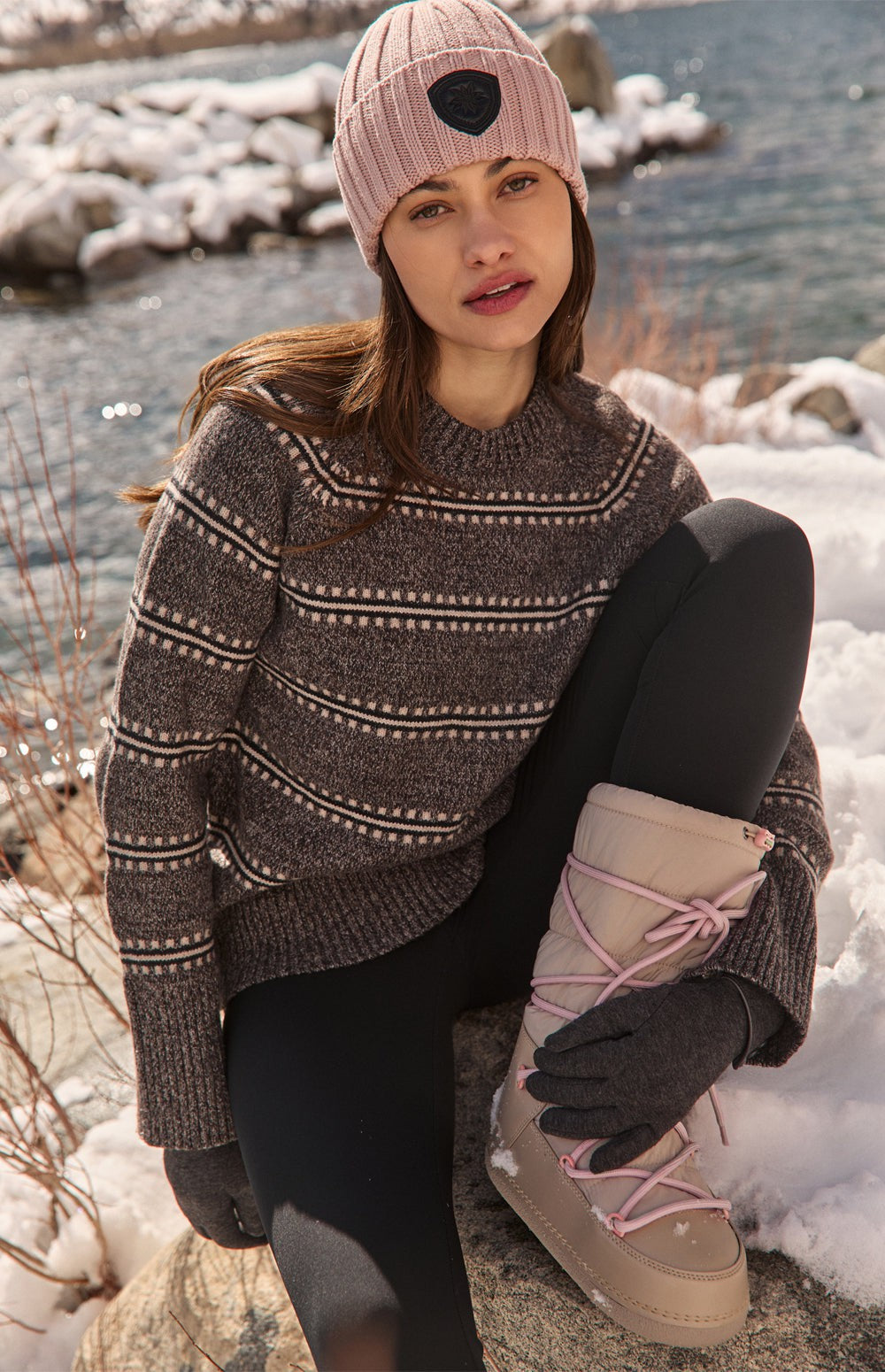 Kelly Crewneck Sweater, Coffee | Alp N Rock Alp N Rock Womens Sweater Kelly Crewneck Sweater | Coffee