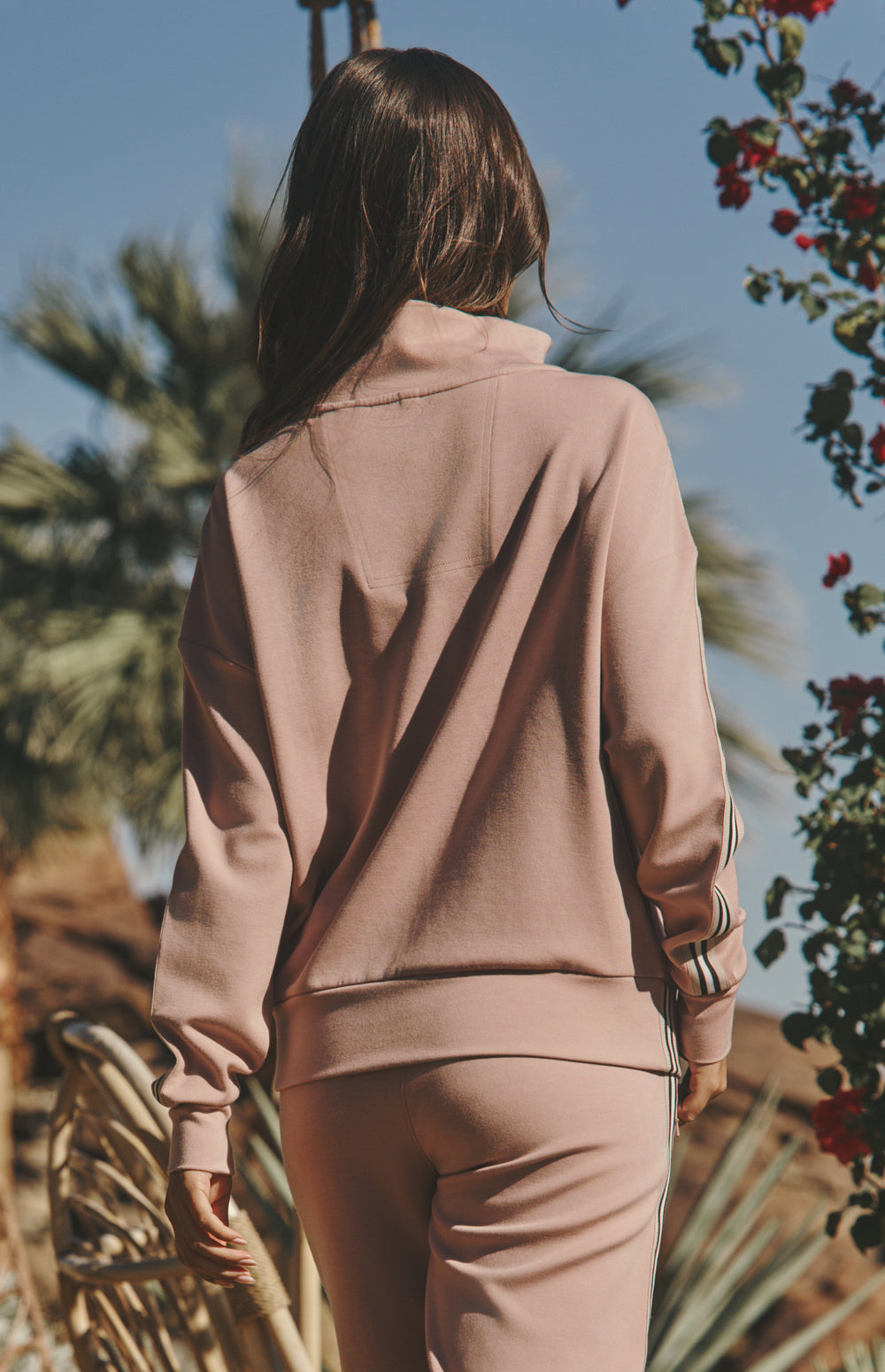 Alp N Rock Kinsley Pullover, pink half zip pullover sweatshirt for women