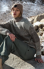 トップス stone  95aw mockneck knit jumper M Alp N Rock Simran Mock Neck Sweater in Silver Blue | REVOLVE