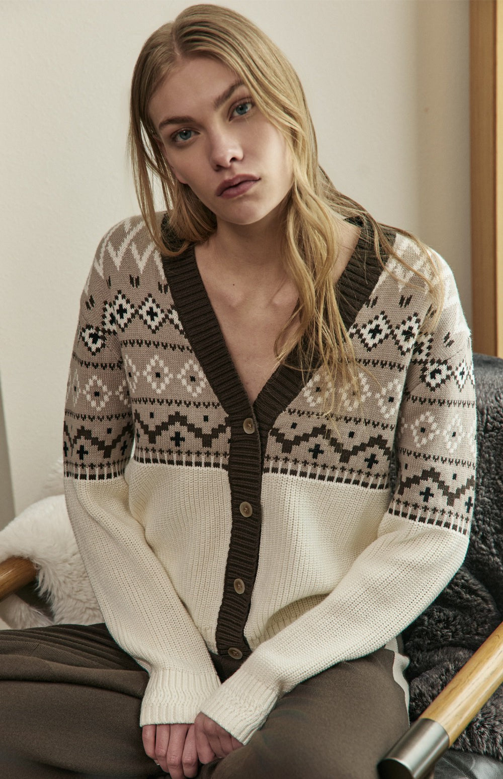 Scarlette Cardigan, Stone | Alp N Rock Alp N Rock Womens Sweater Scarlette Cardigan | Stone