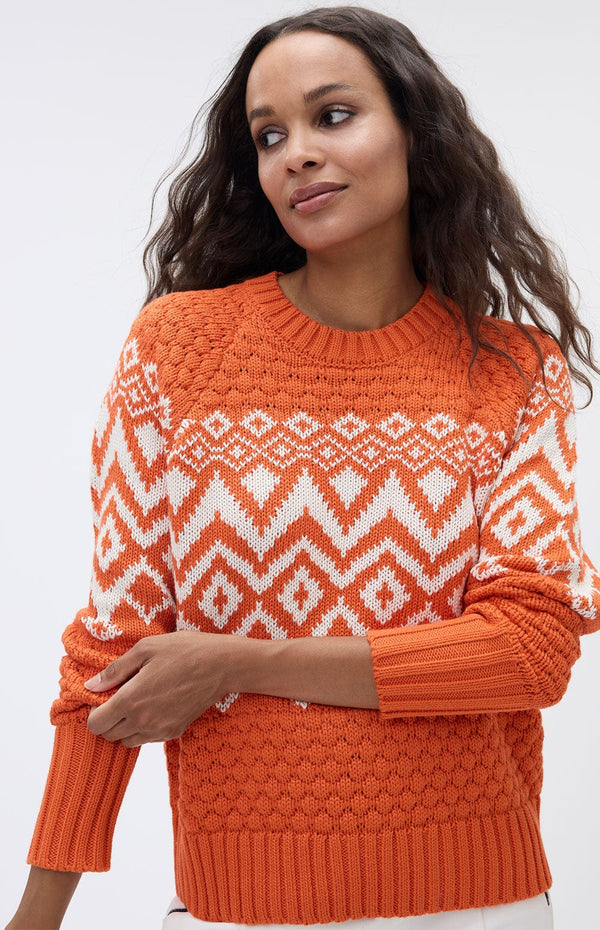 Holland Cooper Fairisle Knit Sweater in Cream — UFO No More
