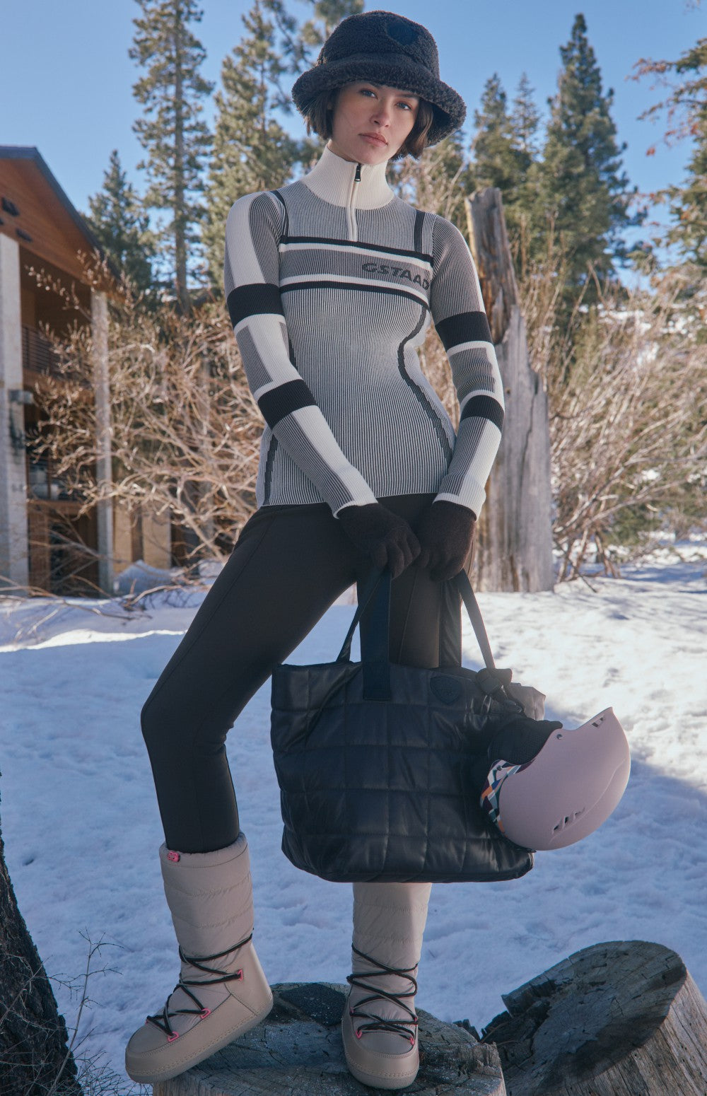 Syliva 1/4 Zip Ski Sweater, Ivory | Alp N Rock Alp N Rock Womens Sweater Sylvia 1/4 Zip Ski Sweater | Ivory