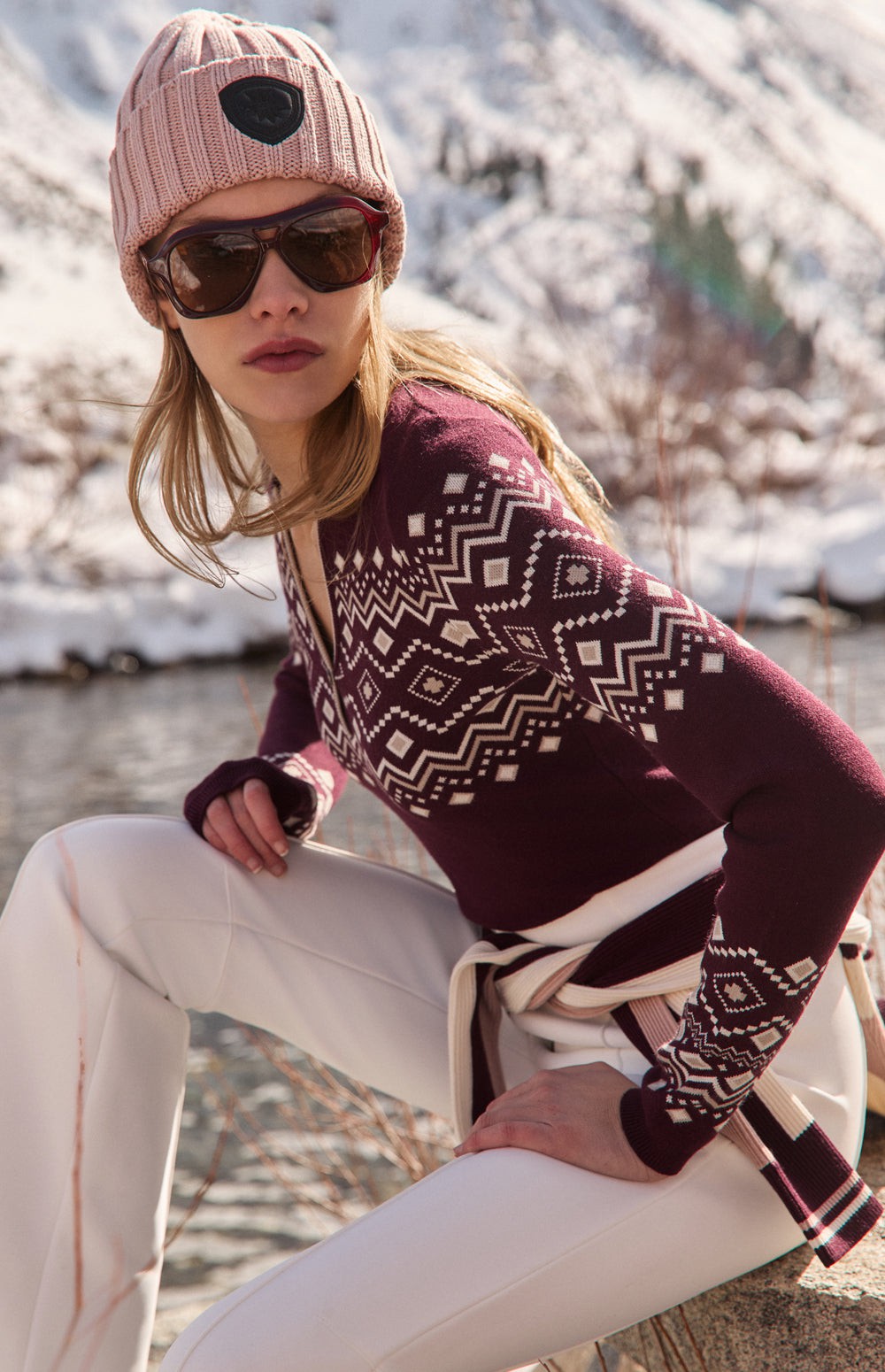 Yvette Henley Sweater, Dark Cherry | Alp N Rock Alp N Rock Womens Sweater Yvette II Henley Sweater | Dark Cherry