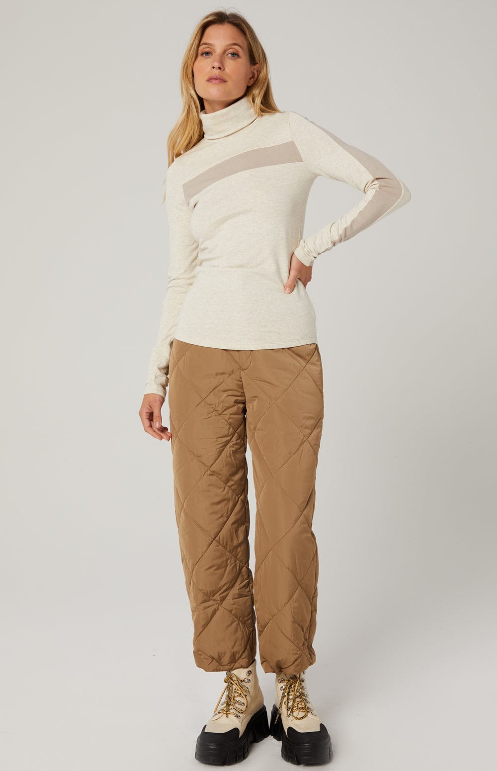 Alp N Rock Womens Turtle Neck Shirt Jonah II TurtleNeck | Heather Ivory