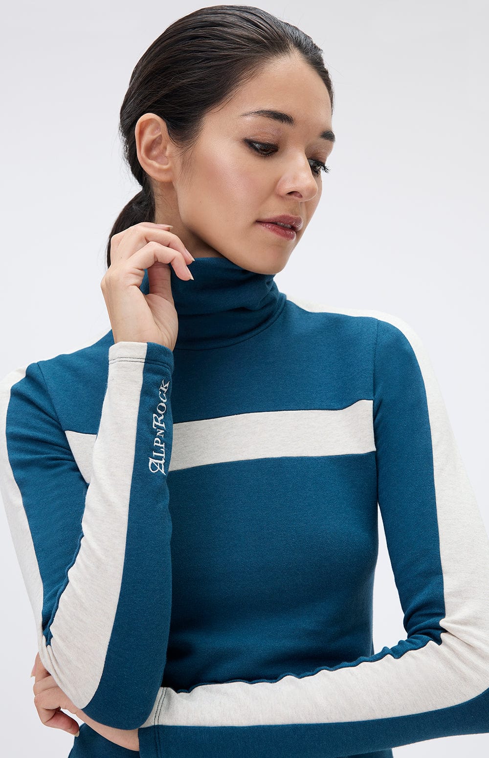 Alp N Rock Womens Turtle Neck Shirt Jonah II TurtleNeck | Teal Blue