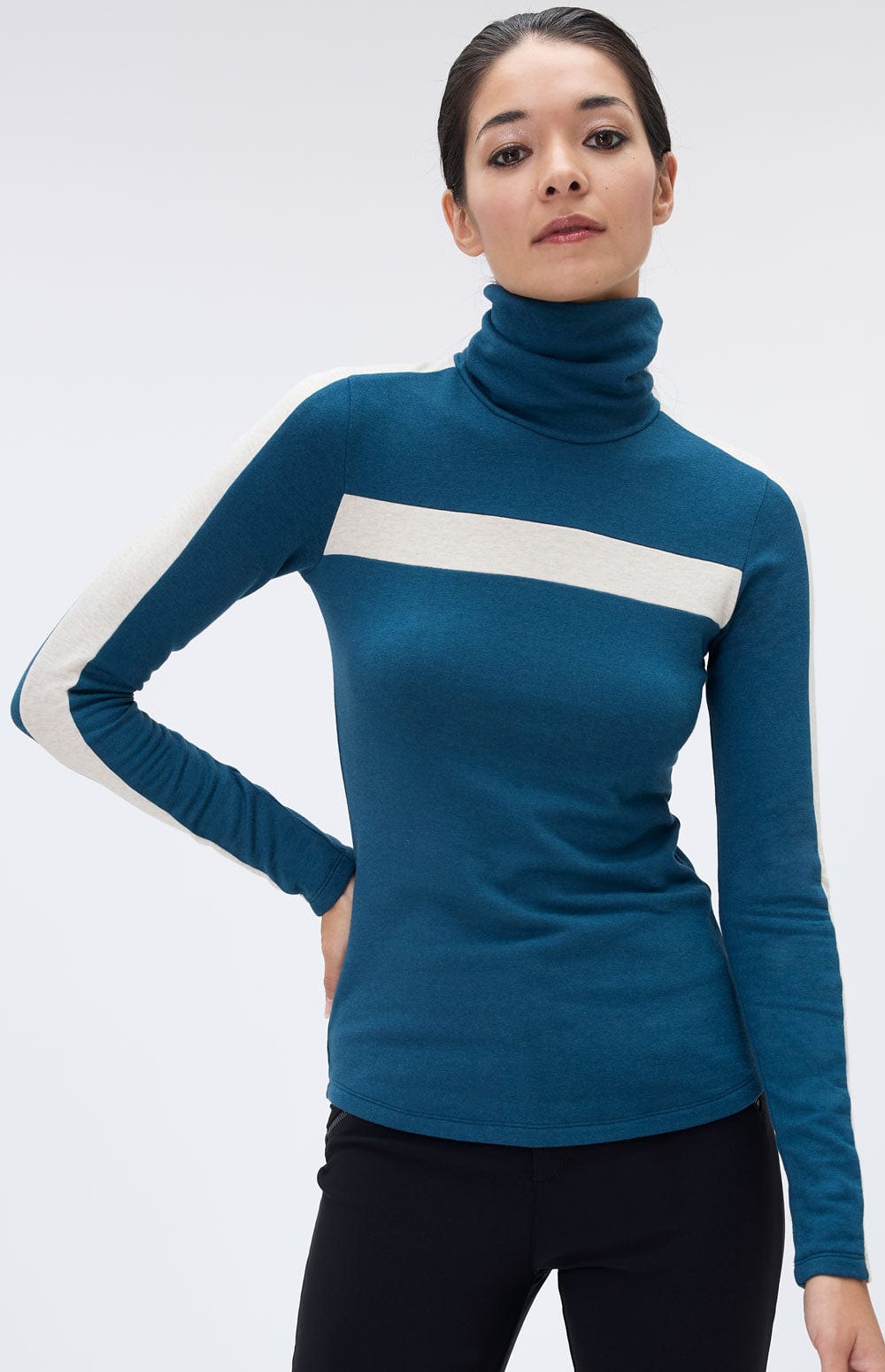 Alp N Rock Womens Turtle Neck Shirt Jonah II TurtleNeck | Teal Blue