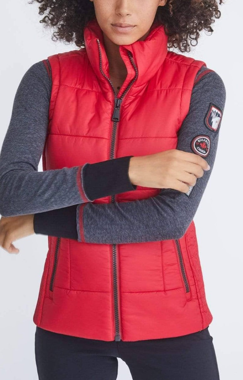 Marin Vest by Alp N Rock, Women's Red Puffer Vest