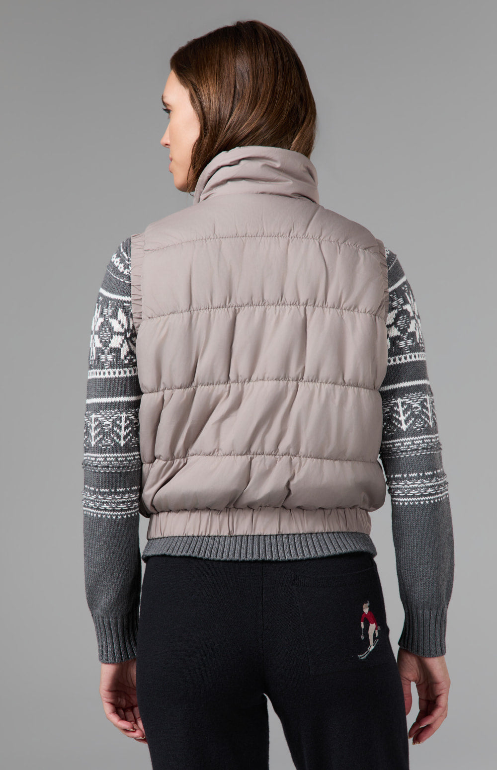 Alp N Rock Zenith Puffer Vest, taupe puffer vest for women
