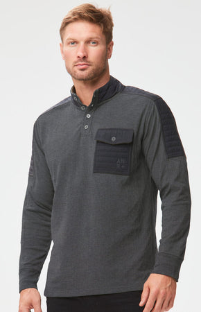Mattias Mock Shirt Heather