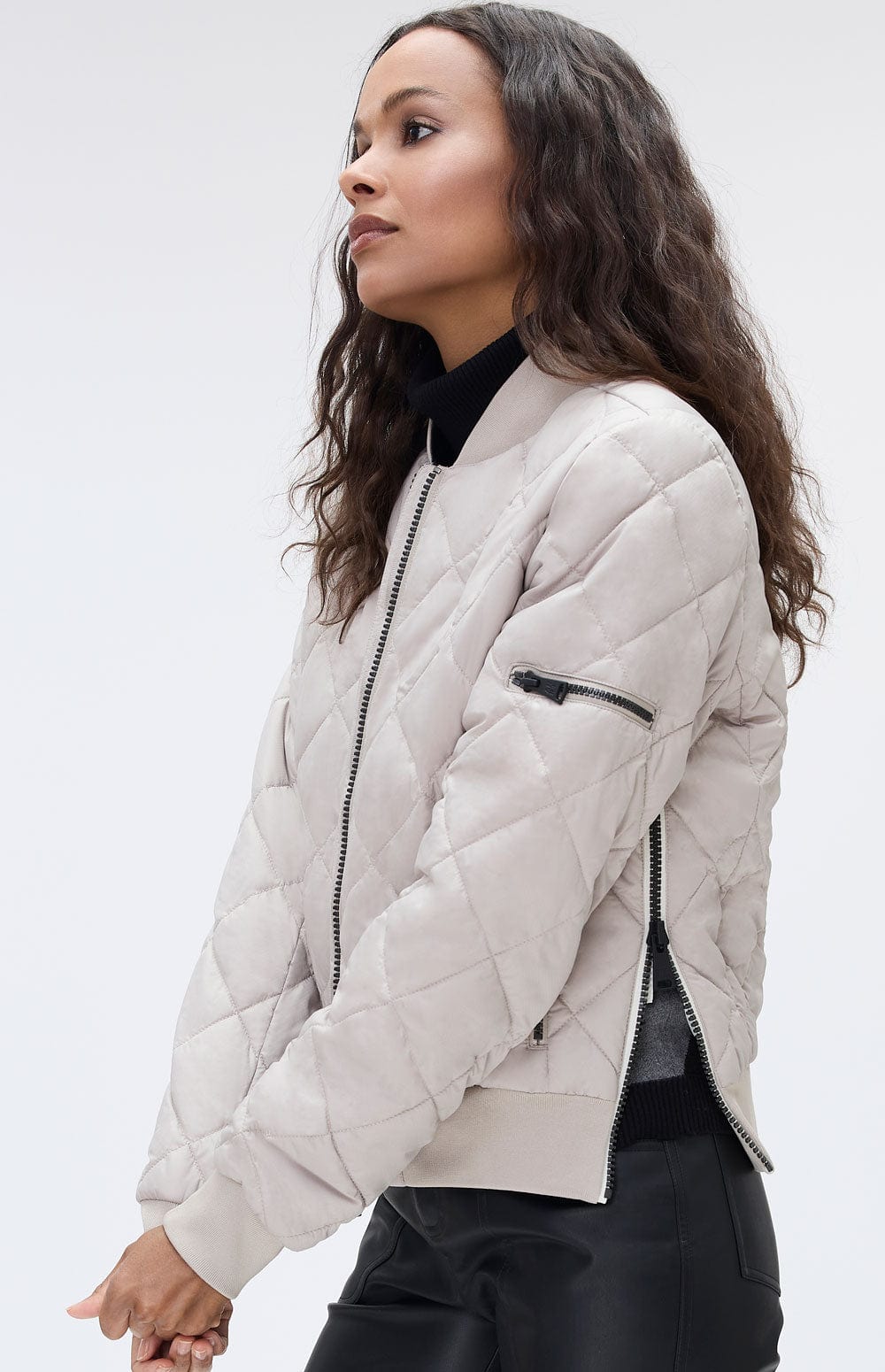 ANR Womens Jacket Metro II Bomber Jacket | Stone