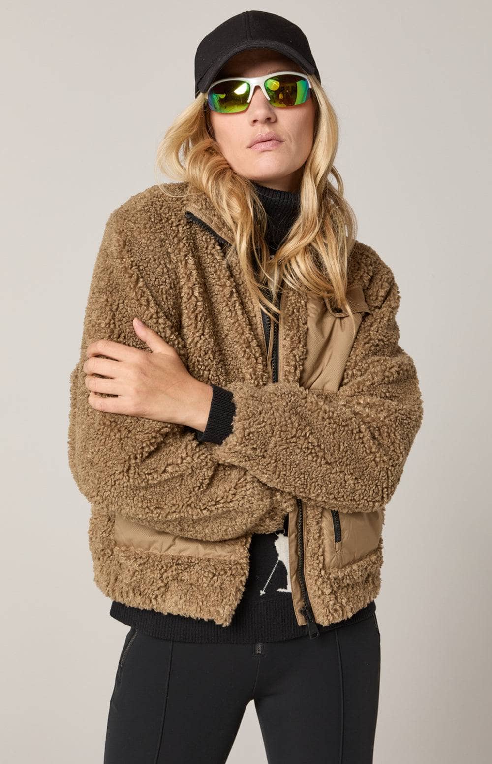 ANR Womens Jacket Noelle II Shearling Jacket | Dark Khaki