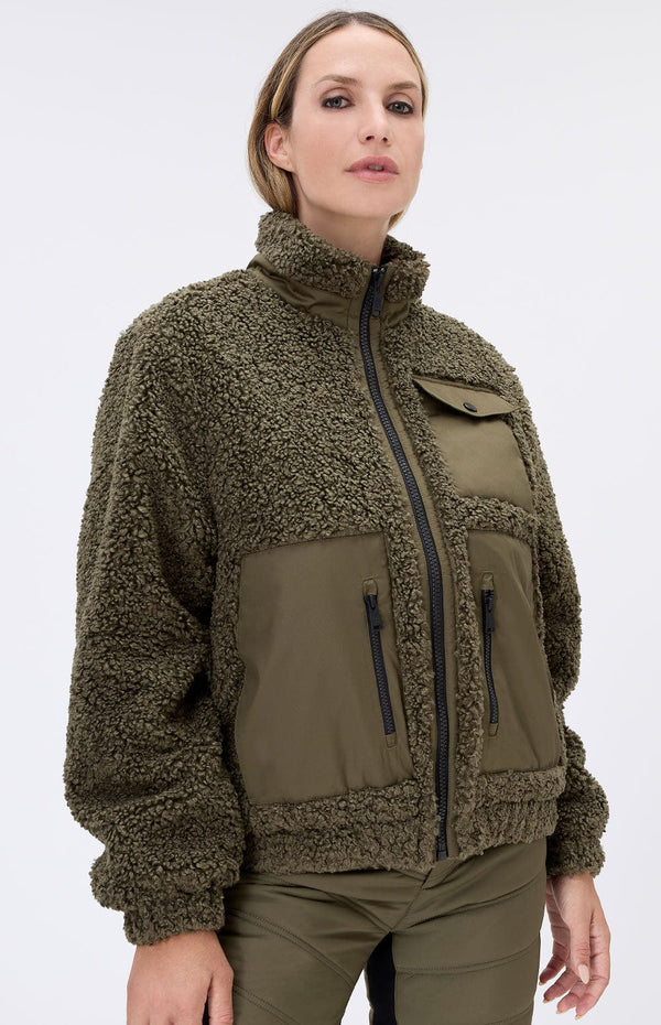 ANR Womens Jacket Noelle II Shearling Jacket | Dark Moss