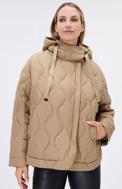 ANR Womens Jacket Nori Quilted Jacket | Dark Khaki
