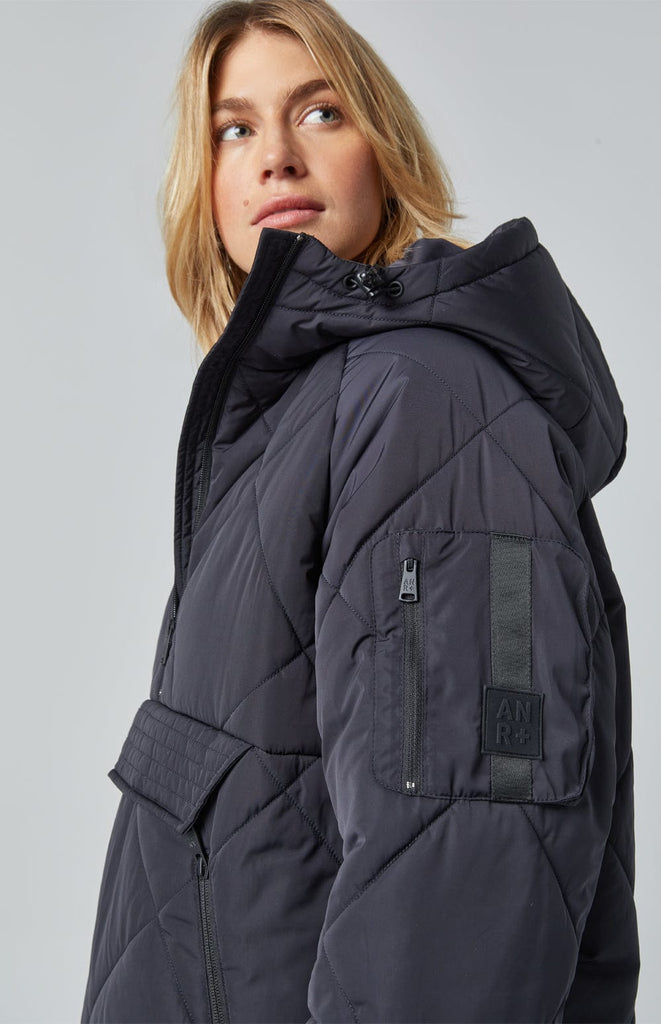 Womens black anorak jacket sale