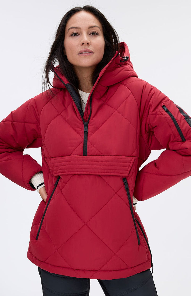 ANR Womens Jacket Yuki Anorak Pullover Jacket | Deep Red