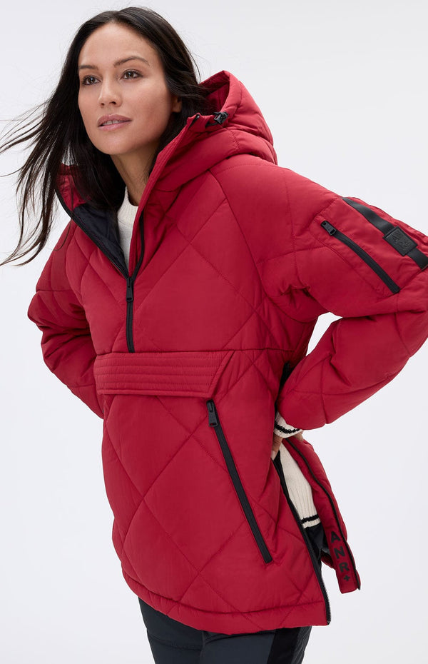 ANR Womens Jacket Yuki Anorak Pullover Jacket | Deep Red