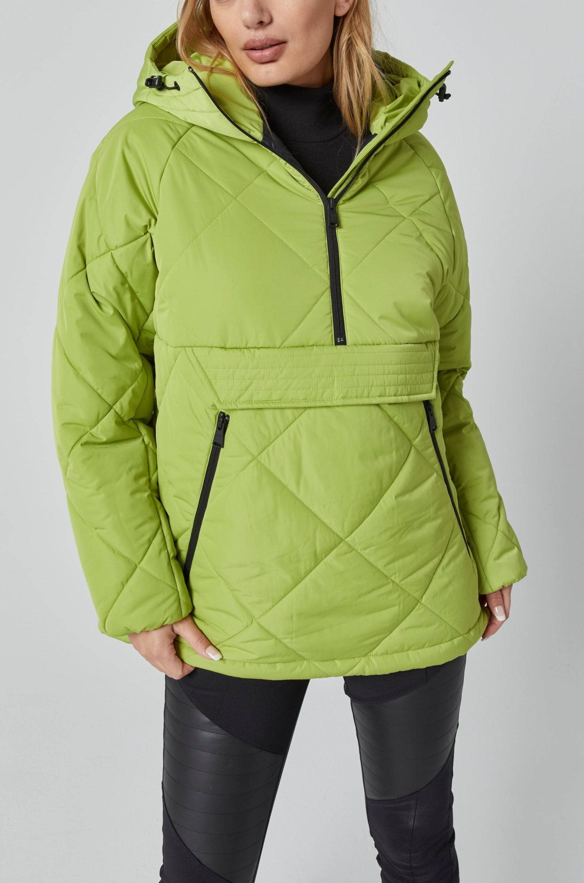 ANR Womens Jacket Yuki Quilted Pullover | Citron - Preloved