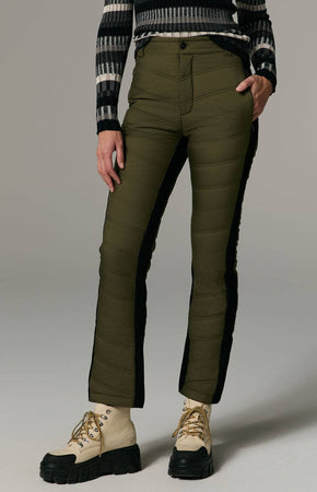 Kaja Quilted Pant Dark Moss