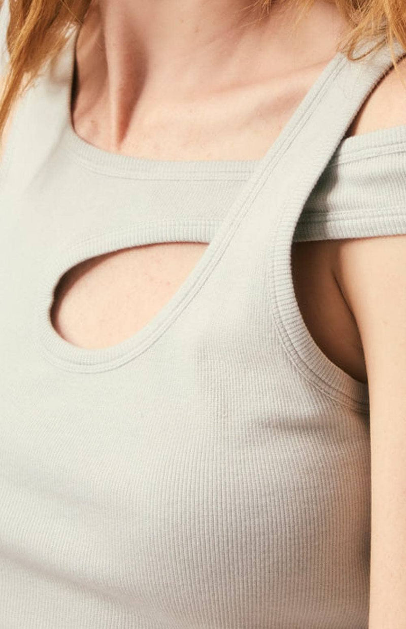 ANR Womens Sleeveless Shirt Elisa Top | Italian Sage