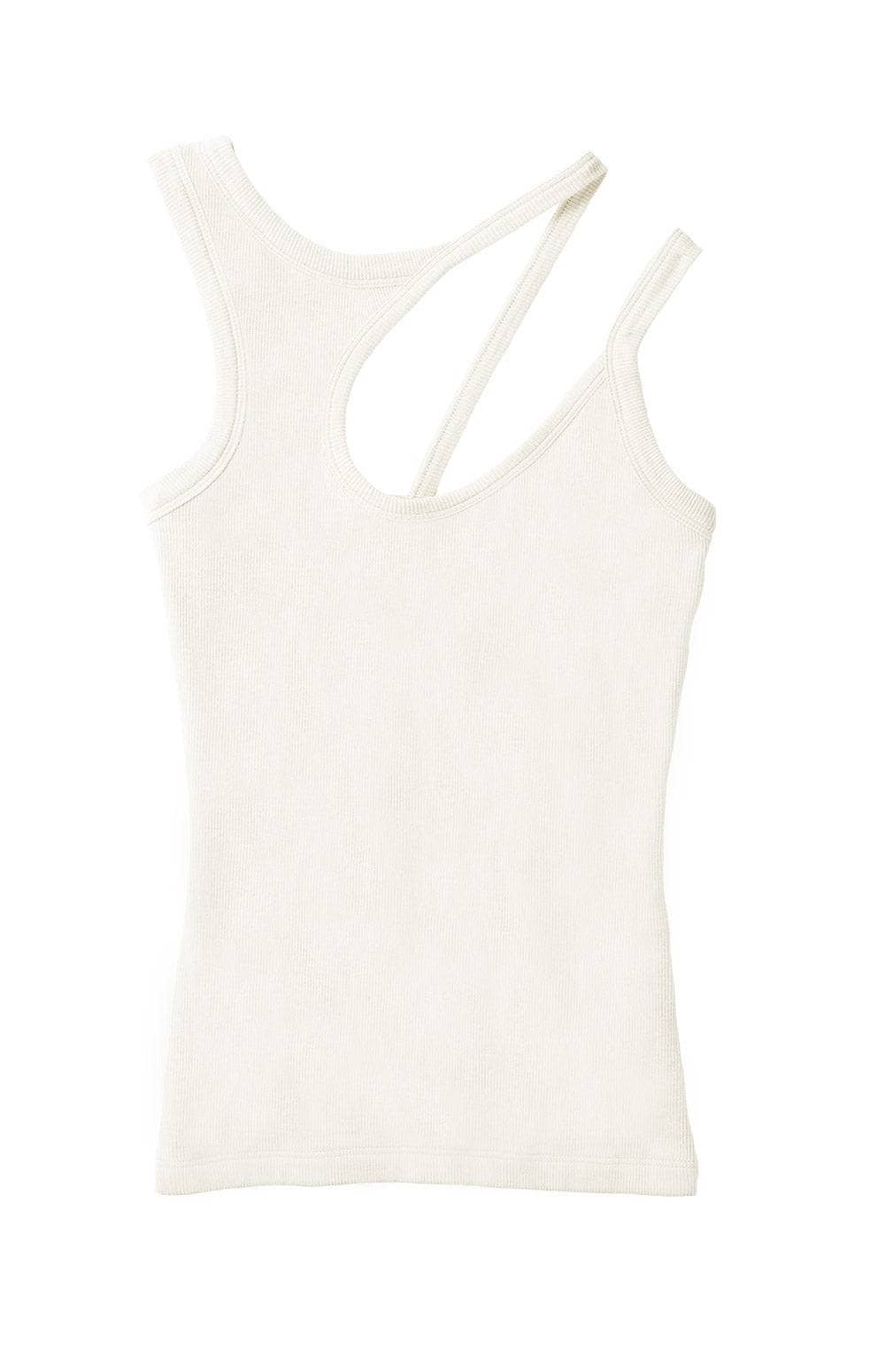 ANR Womens Sleeveless Shirt Taavi Top | Off White