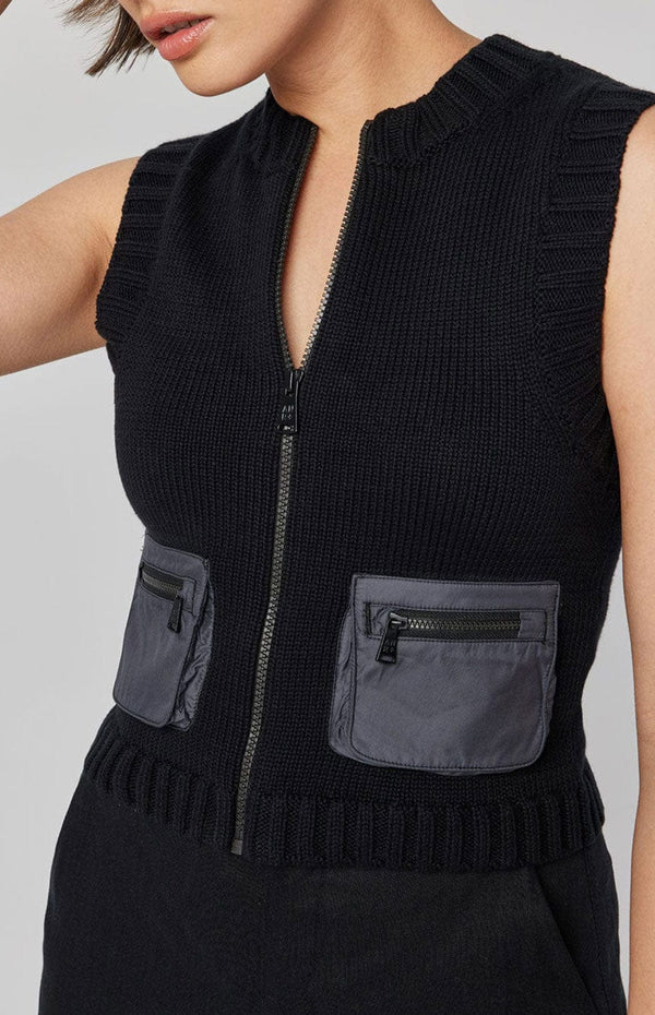 ANR Womens Sweater Carsten Knit Vest | Black