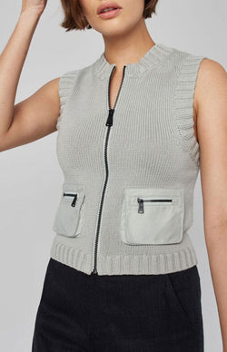 ANR Womens Sweater Carsten Knit Vest | Italian Sage