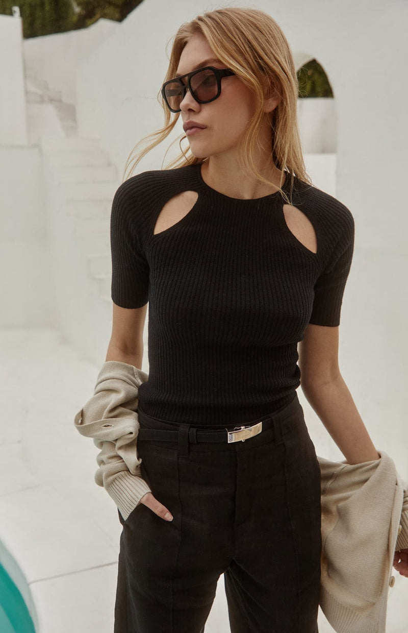 ANR Womens Sweater Lily Crewneck Sweater | Black
