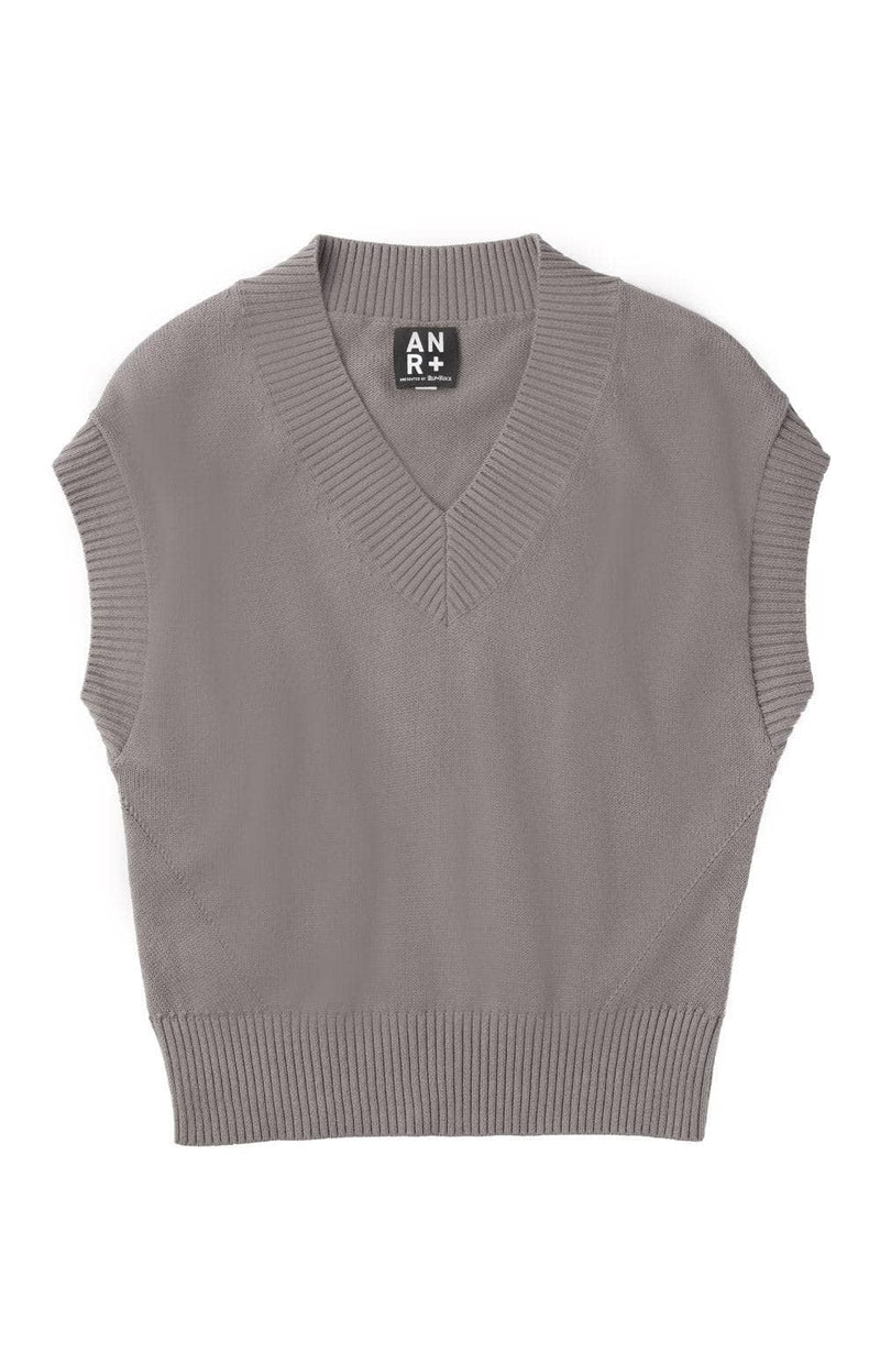 ANR Womens Sweater Tia Sweater Vest  | Pebble