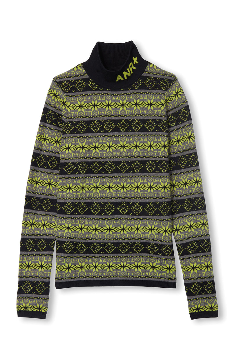Alvina Mock Neck Sweater | Citron