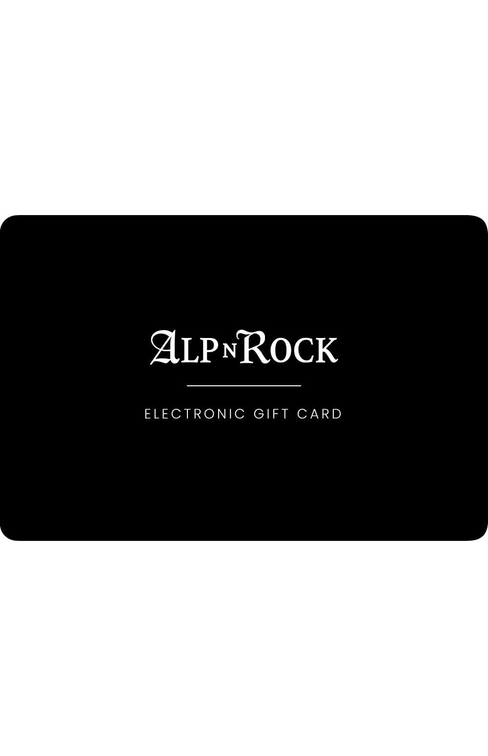 Gift Cards - The Gift of Choice Alp-n-Rock Gift Card E-Gift Card - Alp n Rock $50-$2,000